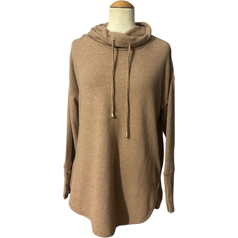 Ruby Rd Cowl Neck Sweater NWT Chestnut Size M